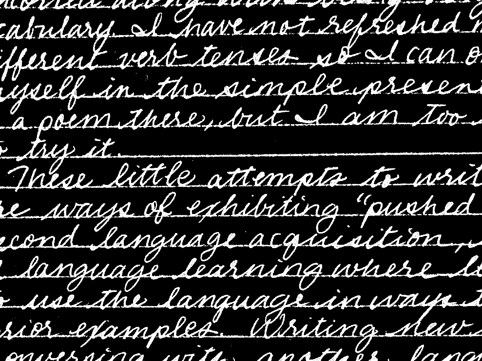 header image of cursive handwriting